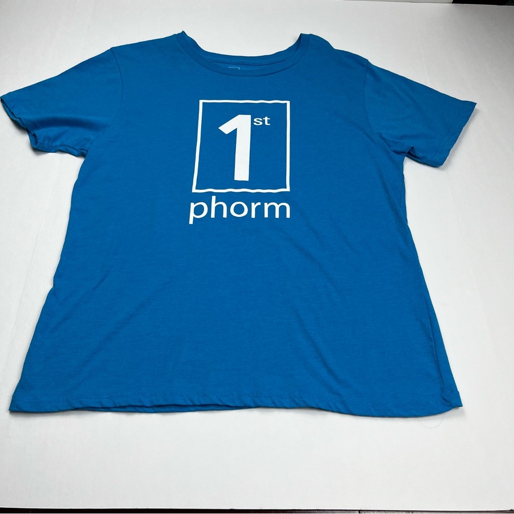 1st Phorm Legion of the Boom Womens Size 2XL‎ Blue Short Sleeve Shirt Health